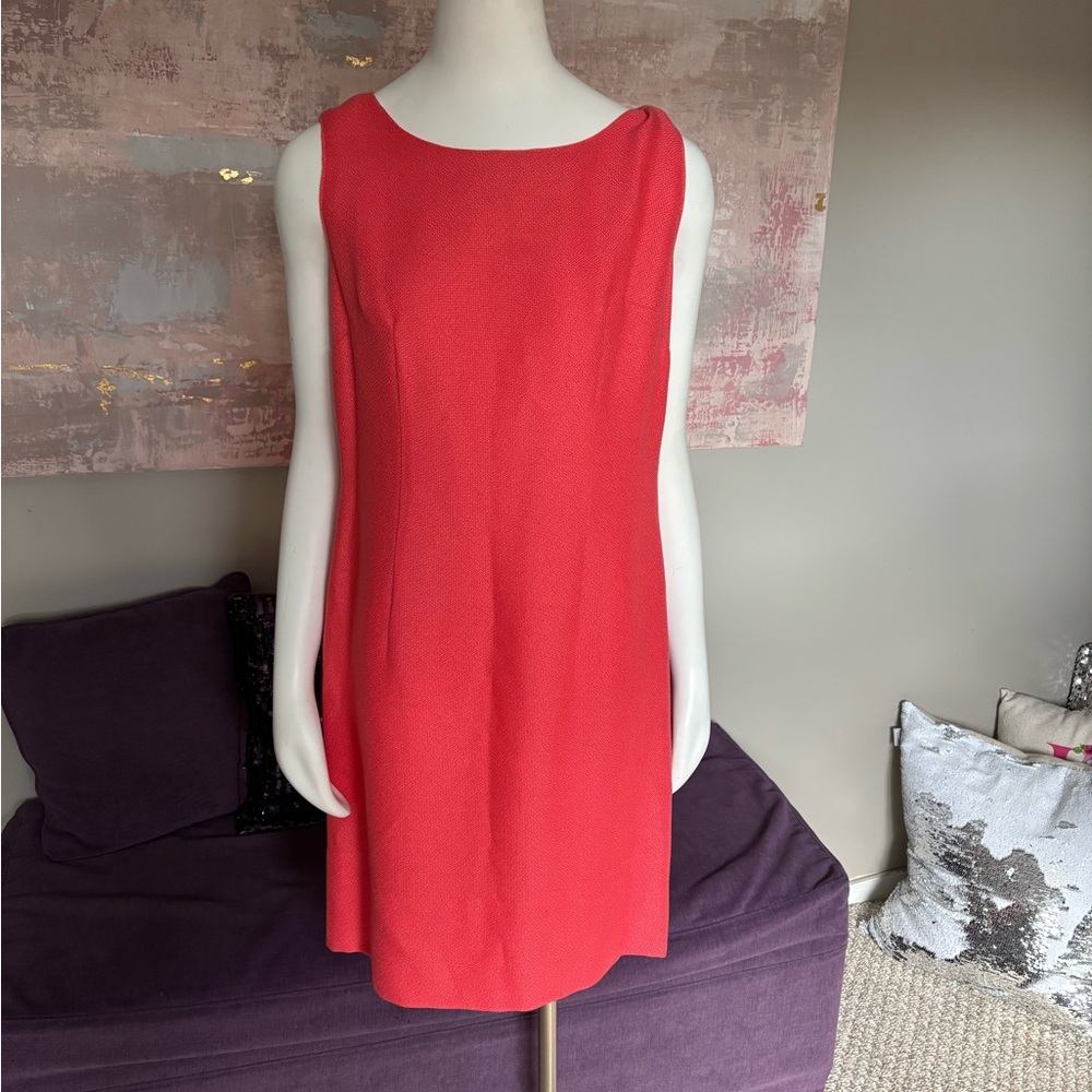 Handmade Coral Vintage Midi Dress and Jacket Set Size Medium (see measurements) - Picture 13 of 13